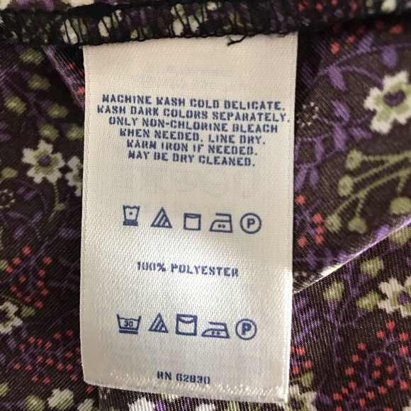 Lands End Canvas Dress Size 12 Floral - Picture 7 of 7